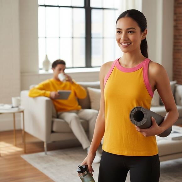 Women’s Athleisure Comfort Core TwinSet For Days Sweatshirt& Free Assembly Top S - Picture 3 of 13